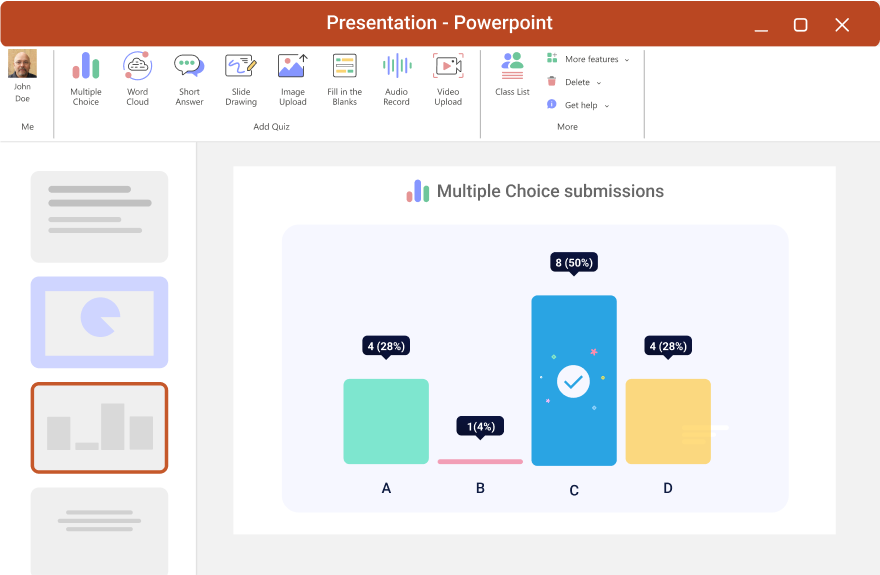 Save responses as slides