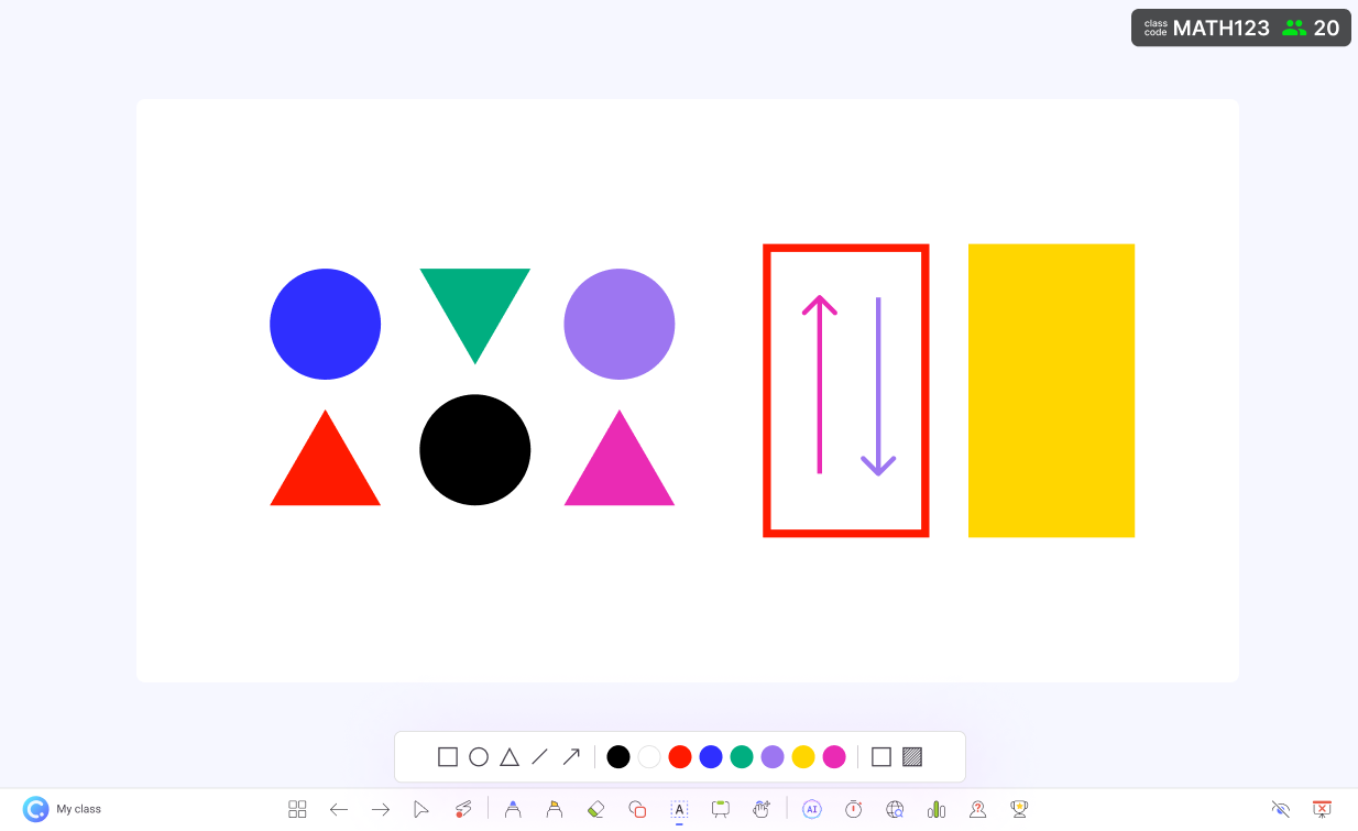Draw shapes in PowerPoint slide show